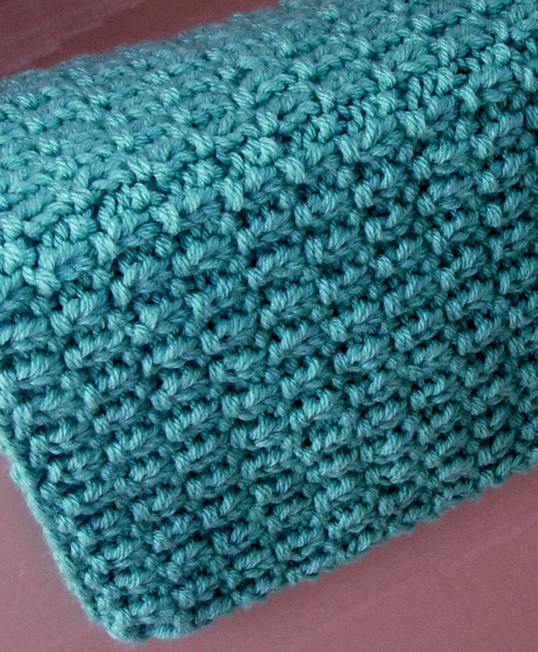 Free Knitting Pattern for Broken Rib Bath Mat