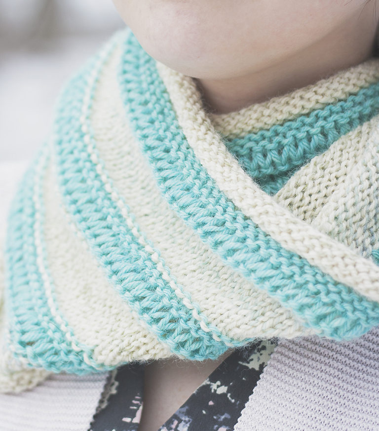 Free Knitting Pattern for Easy Drop Stitch Cowl