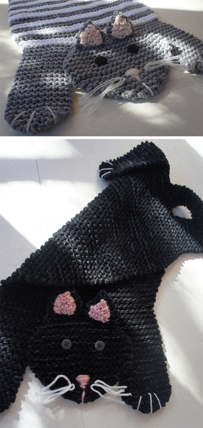 Knitting Pattern for Fat Cat Mat