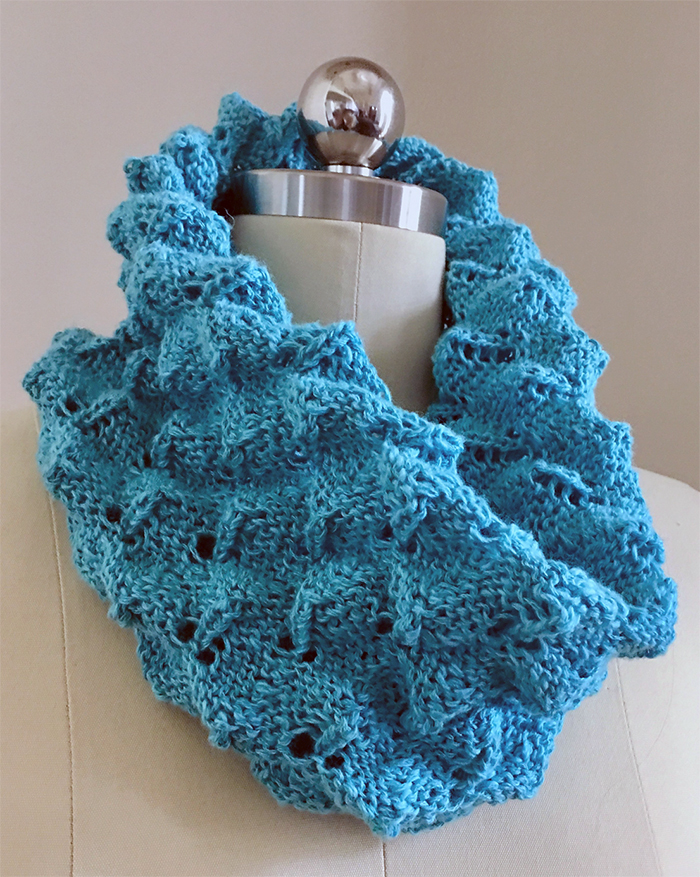 Free Knitting Pattern for Easy Roly Poly Cowl