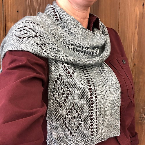Free until May 1 2018 Knitting Pattern for Silver Screen Scarf
